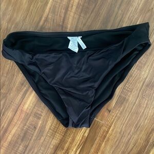 Gibson Latimer Black Bikini Bottom Classic Swimwear